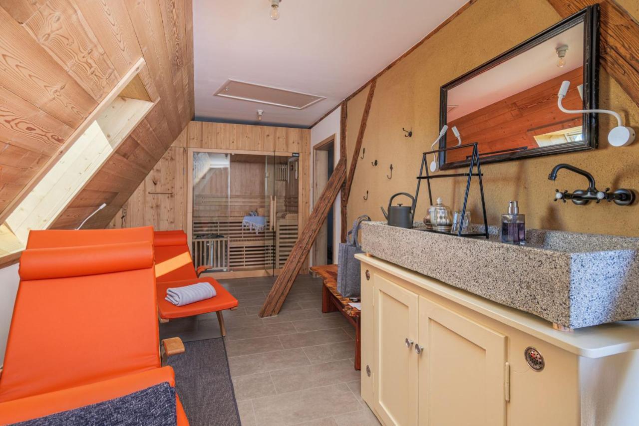 Apartments Im Ferienhaus Zum Alten Spital Dornstetten Bagian luar foto